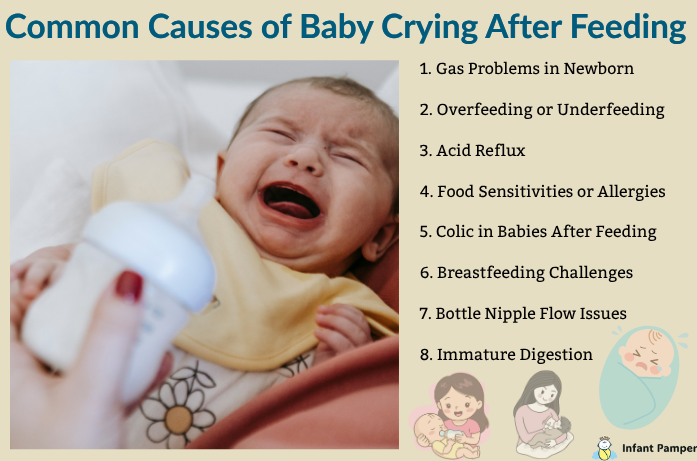 Common Causes of Baby Crying After Feeding