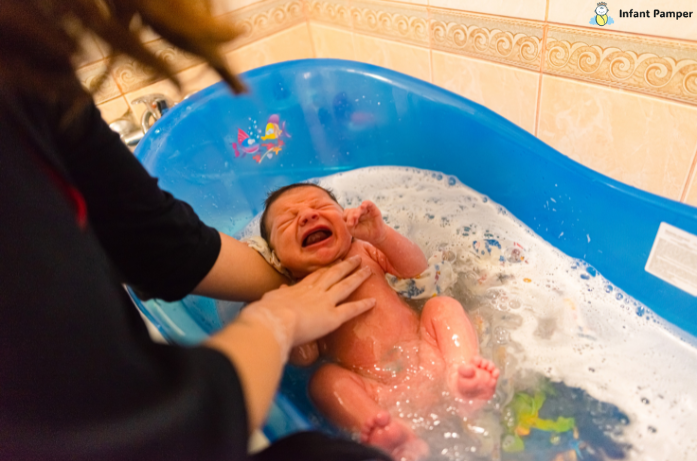 Newborn First Bath