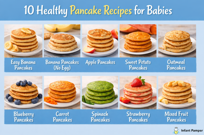 10 Healthy Pancake Recipes for Babies