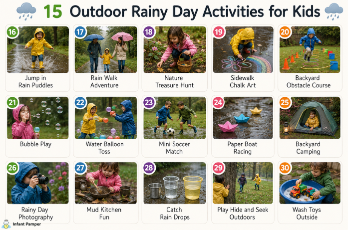 15 Outdoor Rainy Day Activities for Kids