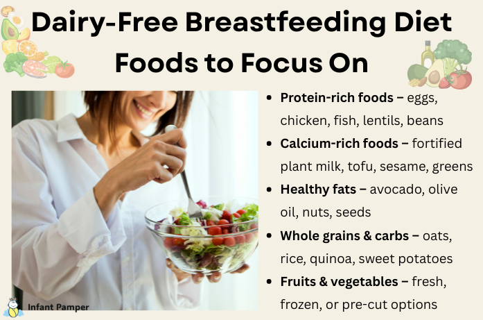 Dairy-Free Breastfeeding Diet Foods to Focus On