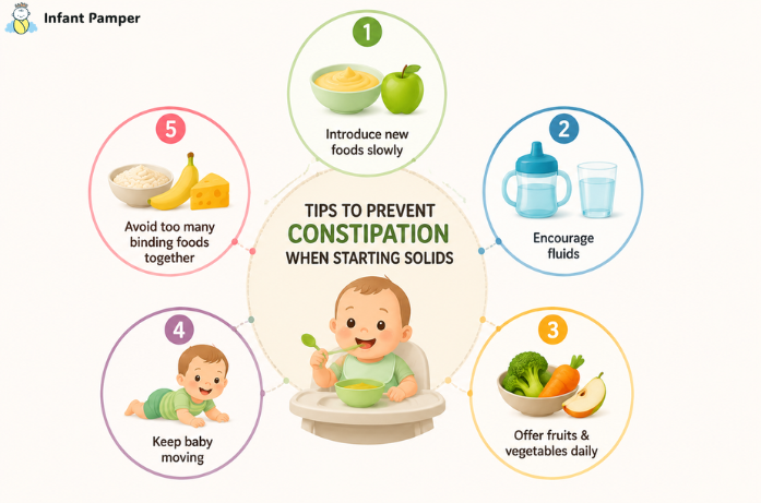 Tips to Prevent Constipation When Starting Solids