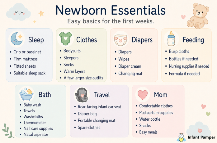 Simple Newborn Essentials Checklist