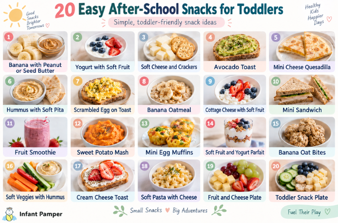 20 Easy After-School Snacks for Toddlers