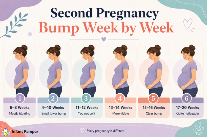 Second Pregnancy Bump Week by Week